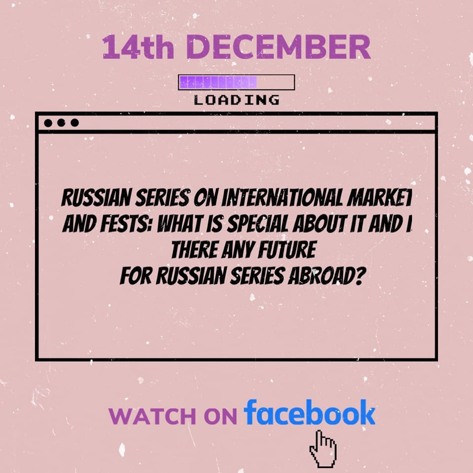 🔥 We keep going! Tonight, we will talk about the Russian series – what is so special about it and how does this content win (and does it at all?) the international market. 

We start at 3 pm (European time). Follow Facebook live broadcast!