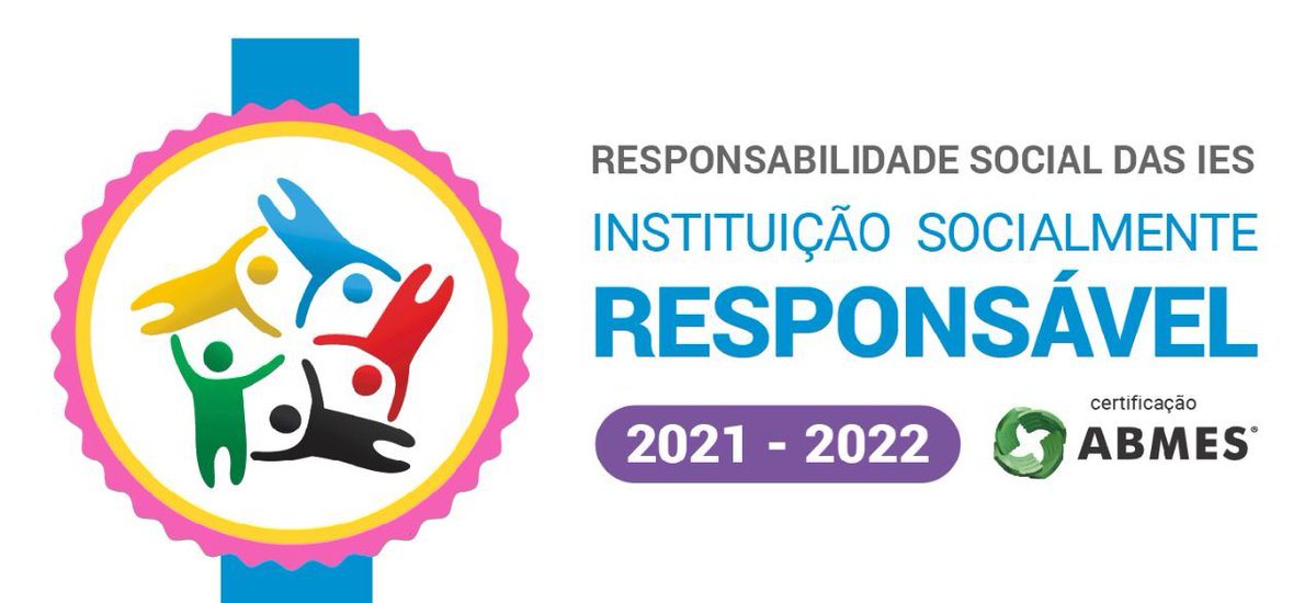 Emescam recebe o selo de Instituição Socialmente Responsável, uma marca que certifica a participação na Campanha da Responsabilidade Social do Ensino Superior Particular.
Nos orgulhamos desta conquista, que representa os valores da Emescam, desde a sua fundação.