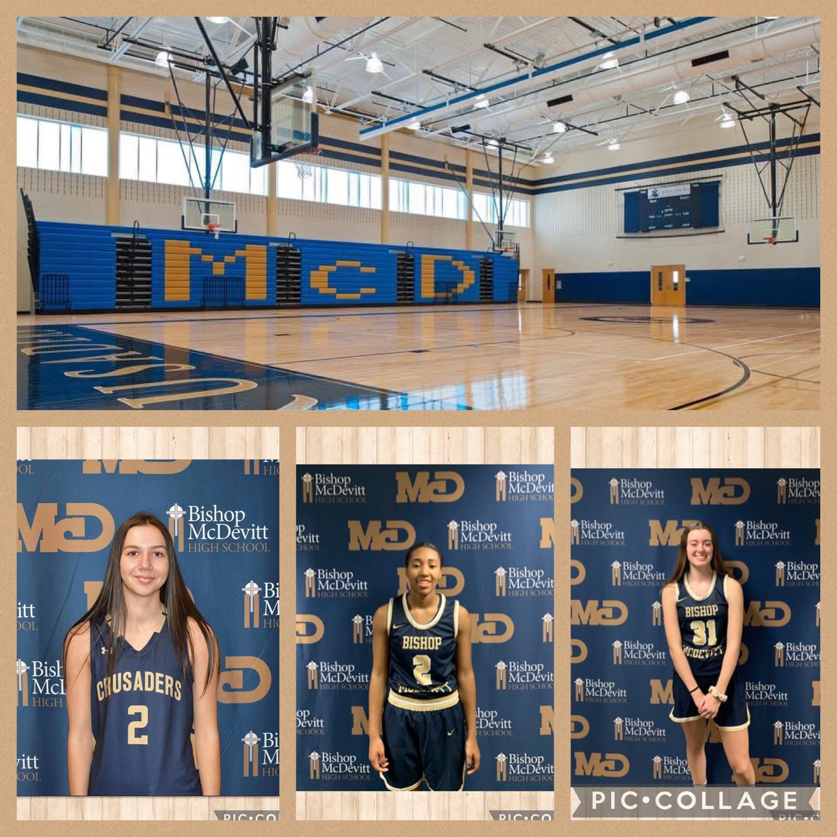 Crusader Family!! Come out tonight and support your new look <a href="/LadyCruBBall/">Bishop McDevitt Girls Basketball</a> TEAM! Led by our 3 Senior Captains <a href="/kennedyobrienn/">kennedy obrien</a> <a href="/tayfoster31/">Taylor Foster</a> Sania Moore! Jv 6pm, Varsity 7:30pm! St.Sebastian Hall. #McD🏀💙💛👏🔥 <a href="/CoachFalcone/">Joel Falcone</a> <a href="/tayfoster31/">Taylor Foster</a> <a href="/CoachDickerson5/">Daron Dickerson</a>