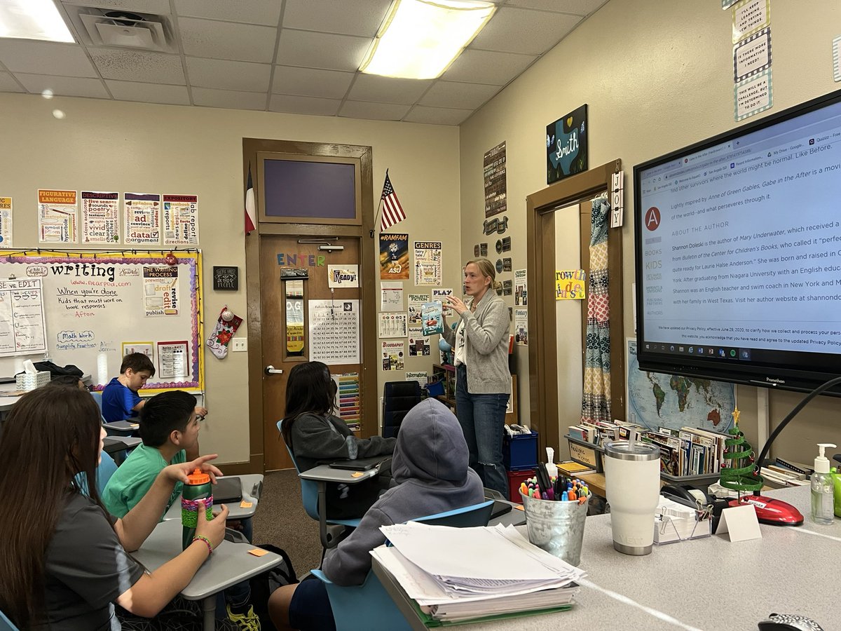 I want to give a huge shoutout to Shannon Doleski, author and teacher, for coming to speak to our 5th graders about writing fictional stories! Thank you for sharing your wealth of knowledge with our eager learners. <a href="/SanAngeloISD/">San Angelo ISD</a> <a href="/SantaRitaSA/">Santa Rita Elementary</a> #5thgrade #learningfromthebest