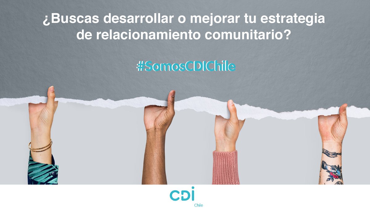 CDI Chile (@cdichile) on Twitter photo ¿Buscas desarrollar o mejorar tu estrategia de relacionamiento comunitario? Escríbenos a marcia.cortez@cdichile.org
Somos CDI Chile, tu mejor aliado para acompañarte y mejorar tu impacto.
#SenceConSentido #SomosCDIChile ¿Buscas desarrollar o mejorar tu estrategia de relacionamiento comunitario? Escríbenos a marcia.cortez@cdichile.org
Somos CDI Chile, tu mejor aliado para acompañarte y mejorar tu impacto.
#SenceConSentido #SomosCDIChile