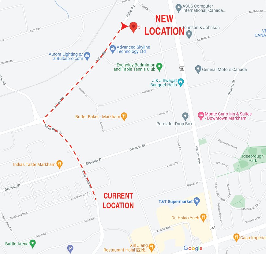 MarKingEquipmen's tweet photo. We are MOVING 📦!
We will be closed this Fri, December 17 in order to move. We will reopen Mon, December 20. New location is only two minutes from our current location. New address will be 431 Alden Rd, Unit 5, Markham, ON L3R 3L4   #moving #movingday #movingoffices #newlocation https://t.co/KzrVSSMEd3