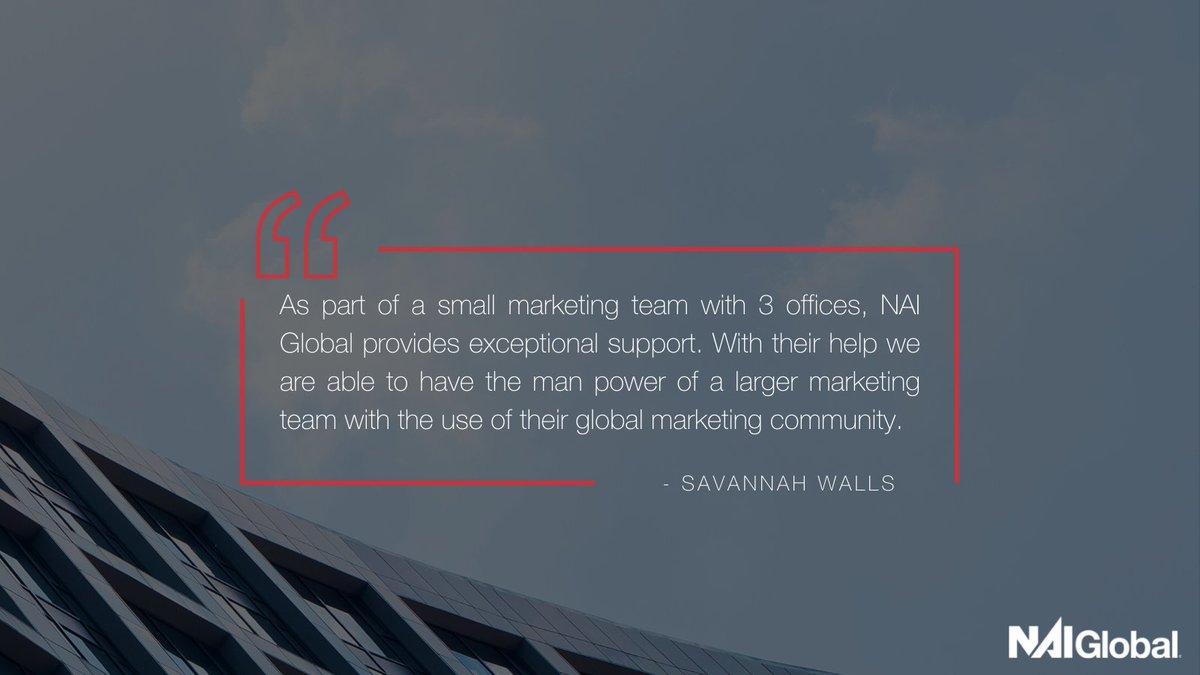 NAIGlobal's tweet photo. Thank you Savannah Walls of @NAIMertz for your feedback. At NAI Global, we believe that strong connections and inspired #collaboration are what drive progress. 

"Alone we can do so little: together we can do so much." - Helen Keller

Partner with us: https://t.co/kN2FnL5EDW 🔗 https://t.co/CVtyk7CUo0