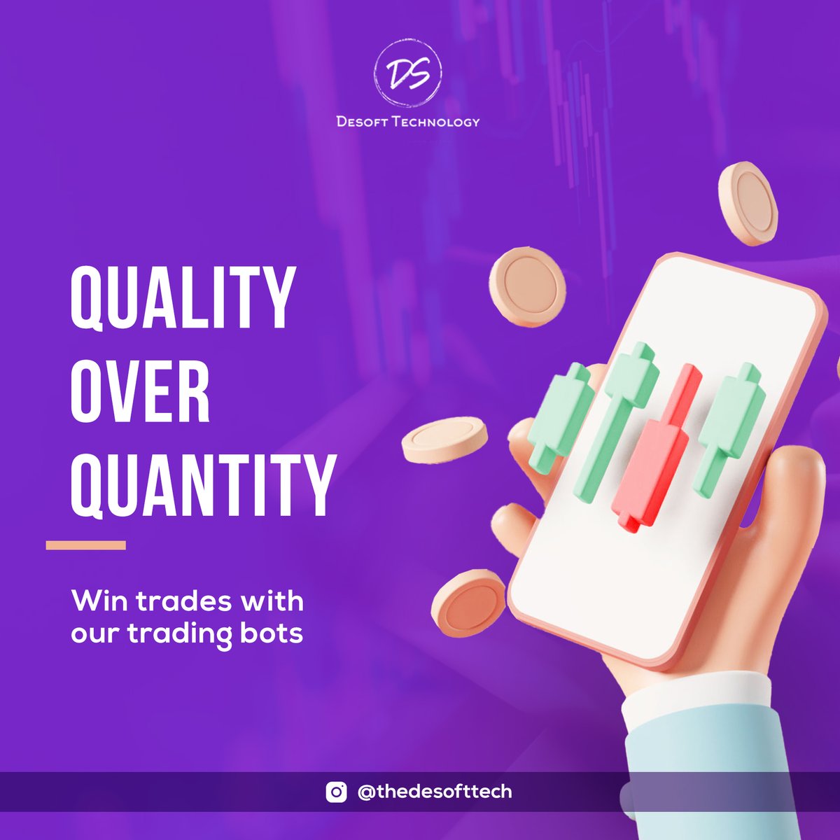 TechDesoft's tweet photo. Quantity doesn't matter when it comes to quality.

Use our trading bots for getting profits and better management of your investments.

Our motto is to serve your with the best products and services and we will fulfil it for sure.

#crypto #trading #tradingbots #bot #products https://t.co/VW6LorQazv