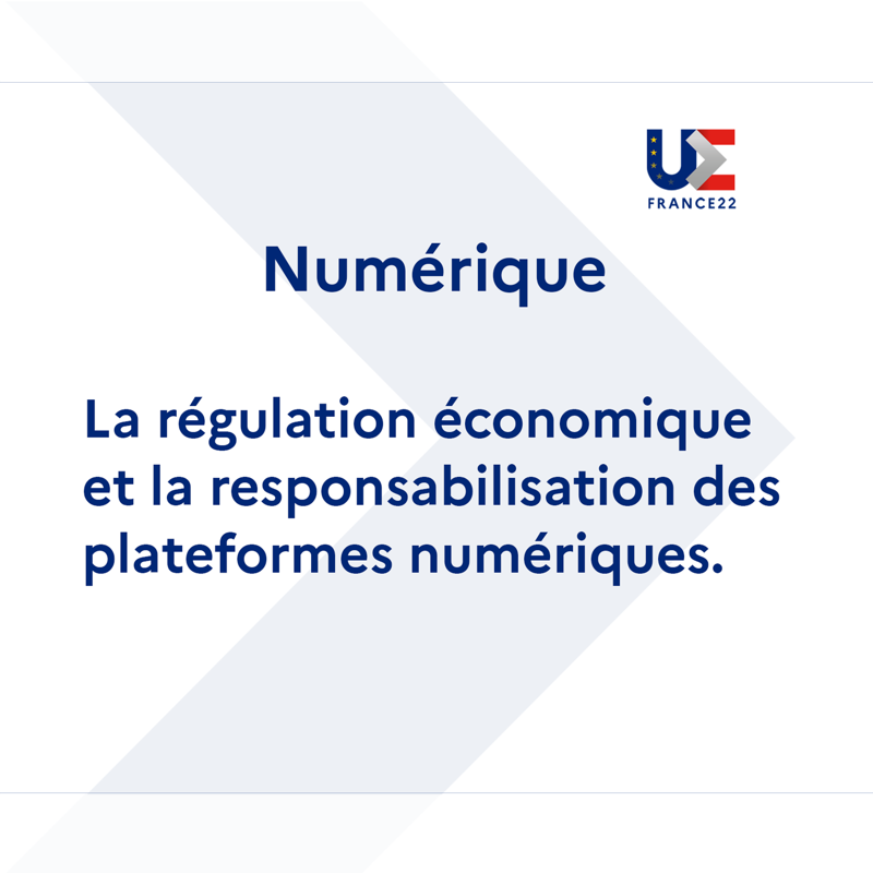 RPFranceUE's tweet photo. Numérique | Transition écologique | Social : découvrez les priorités de la #PFUE2022