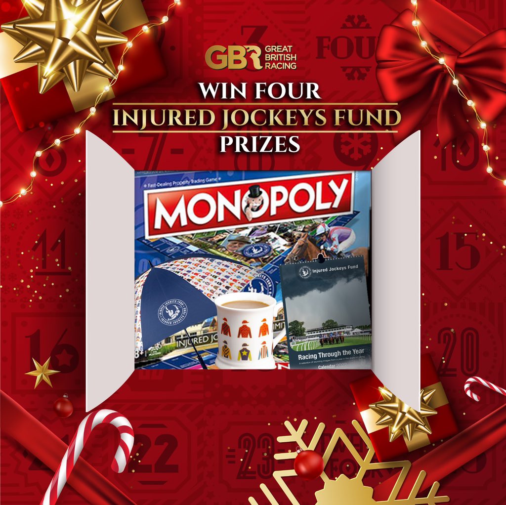 Your chance to win these fantastic <a href="/IJF_official/">Injured Jockeys Fund</a> prizes!

A monopoly set, umbrella, mug and racing calendar could be yours for FREE 🎁

Simply RT and Follow 🤞
