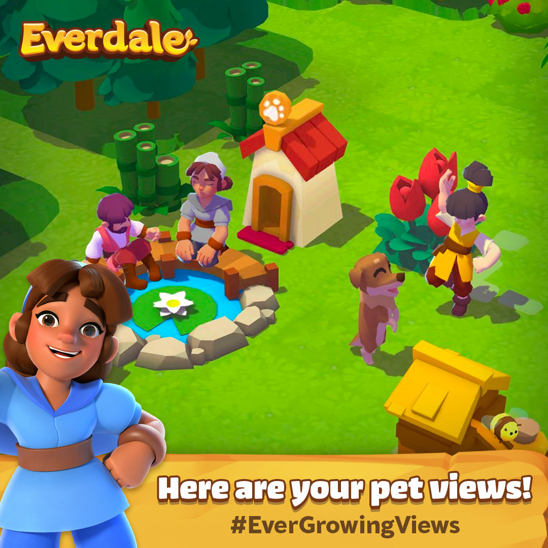 Everdale's tweet photo. We didnโt think Everdale could get any cuter until we added fluffy PETS! ๐ถ ๐ธ ๐ฐ Take a look at these adorable views sent in by @_Goatria, @kolp_yt, @Lucari0000 and others on https://t.co/jZQhK6F5oO ! Thank you for sharing some cuteness overload! ๐พ #Everdale #EverGrowingViews https://t.co/wda5RWuAva
