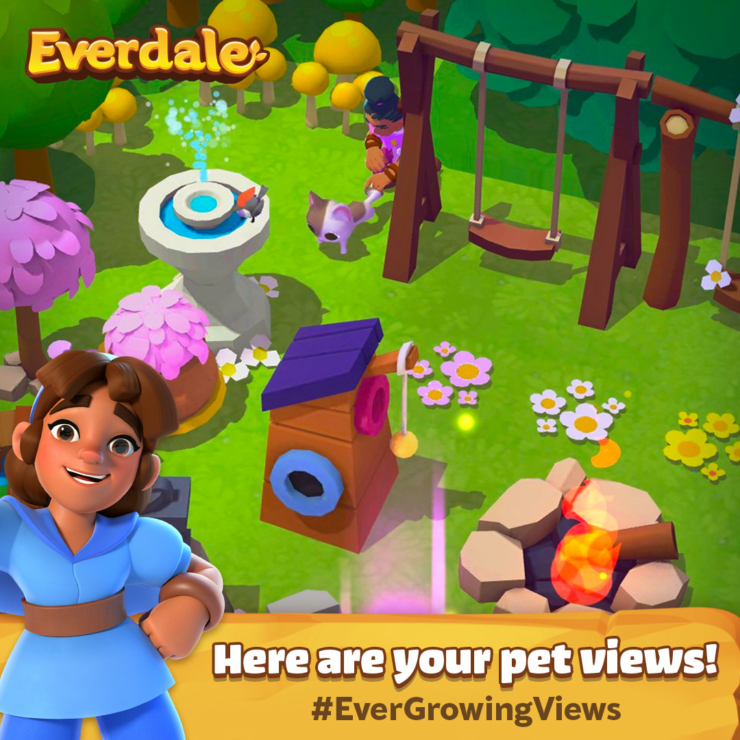 Everdale's tweet photo. We didnโt think Everdale could get any cuter until we added fluffy PETS! ๐ถ ๐ธ ๐ฐ Take a look at these adorable views sent in by @_Goatria, @kolp_yt, @Lucari0000 and others on https://t.co/jZQhK6F5oO ! Thank you for sharing some cuteness overload! ๐พ #Everdale #EverGrowingViews https://t.co/wda5RWuAva