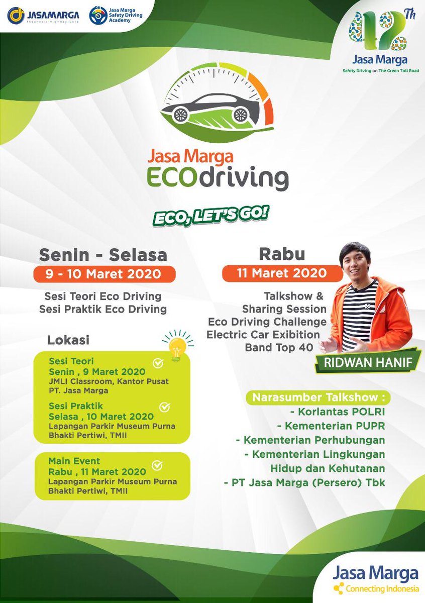 Event terkoordinasi 3 kementerian :
PUPR - Perhubungan &amp; KLH dgn dukungan Korlantas Polri serta team <a href="/PTJASAMARGA/">PT. JASAMARGA</a> selaku pelaksana 🍃

Pertanyaannya :
Kapan Event seperti ini ada lagi ?

Tungguin info <a href="/KemenPU/">Kementerian PU</a>
@KementerianLHK
<a href="/korlantas/">Korlantas</a> <a href="/kemenhub151/">Kemenhub RI</a> 

#ECODriving #ECOLetsGo  ☘