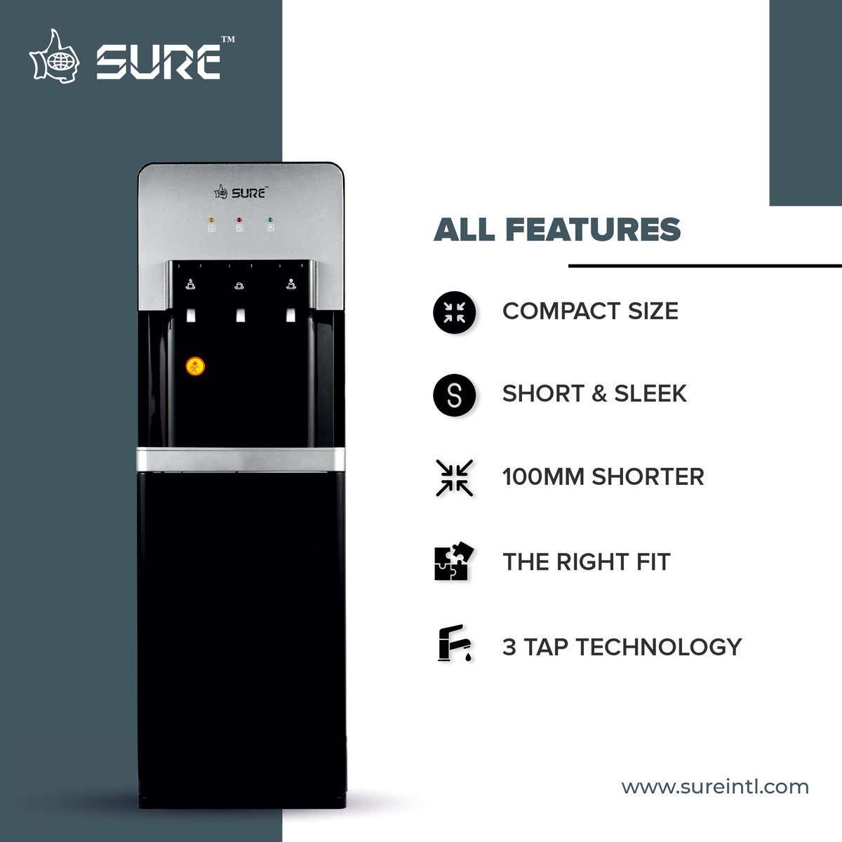 sure_dispensers's tweet image. Everything you want in one shorter and more convenient design! Contact us to place your order! 

#MultiFrequency #LowEnergyConsumption #AntiBacterial #StainlessSteal