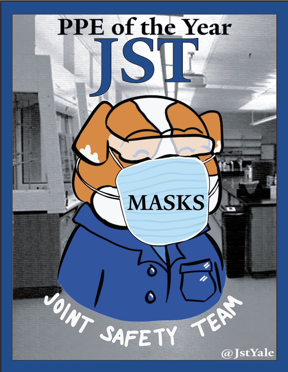Masks are the #JST PPE of the year! Thanks to everyone who made sure we had enough masks and PPE to safely work in lab #chemsafety #chemtwitter #PPE  #mask #timepoy #staysafe
