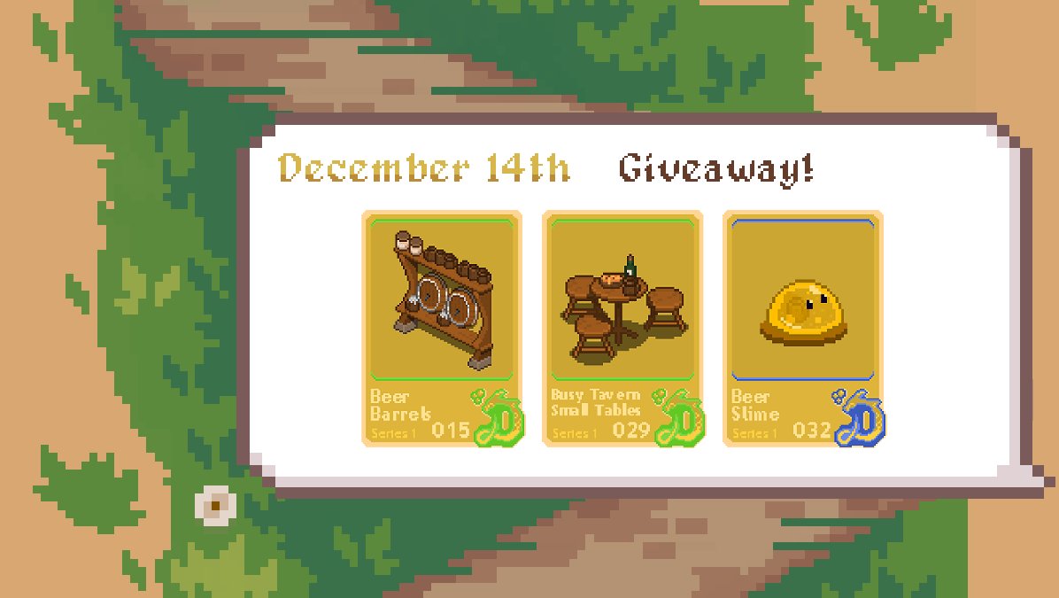 🔥Daily giveaways until Alpha Release livestream!🍻

Alpha livestream on 20th December

⚔️Retweet
⚔️Follow
⚔️Tag 3 or more Friends
⚔️Invite friends to our Discord

See all the roadmap to the alpha release on:
drunkendragon.games/alpha/

#Cardano #CNFT #NFT #NFTGame <a href="/nftjam_io/">nftjam.io</a>