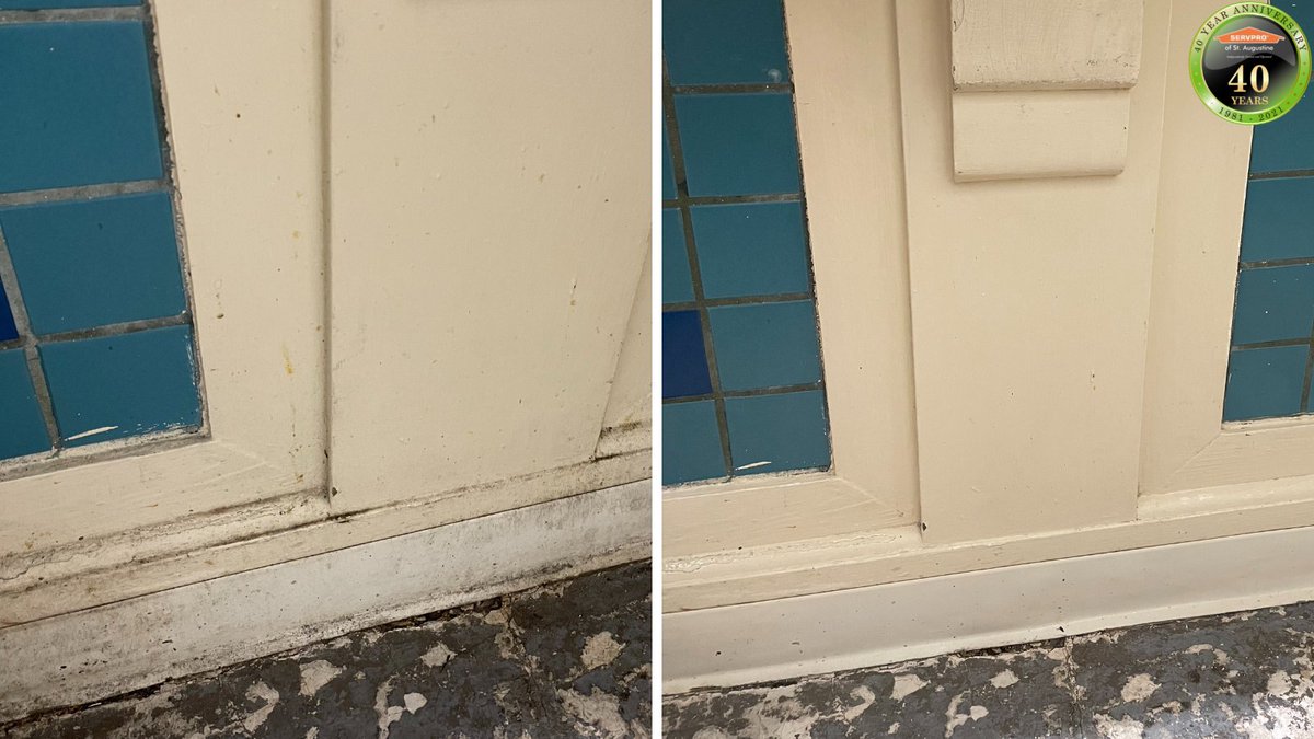 SERVPROStAug's tweet photo. Check out this before and after where we #cleaned the wall paneling of a local #business! How does it look??

For commercial #cleaning services, give us a call at 904-829-0665. https://t.co/Rm11m7qBH0
