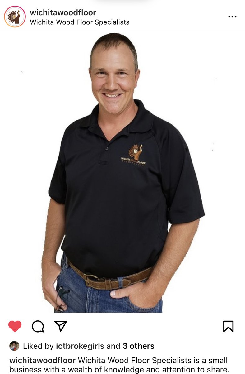Look at one of our customers, Dave Holt from @wichitawoodfloor, rocking his @logodepotict embroidered shirt on their Instagram feed this week! Lookin' good, Dave!