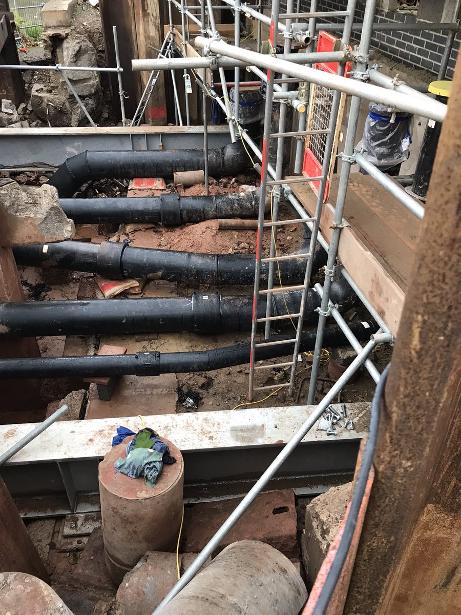 _StephenBaker_'s tweet photo. Really good progress being made by @VitalEnergi today at Castle Park. Commissioning due to start in early January #cleanheat #heatnetwork @GoramHomes https://t.co/fFZ3rKNsrf