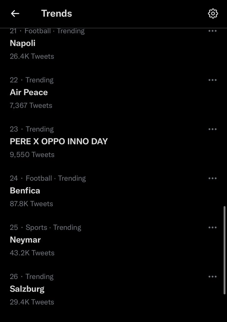 Shadymillis's tweet photo. Two of our tags trending in Nigeria,Patriots you’re a force!!! Thank you all👏👏 @OPPONigeria 

PERE X OPPO INNO DAY 
#PereXOppoInnoDay 
#OPPOINNODAY2021 https://t.co/Rq41w7UOQa