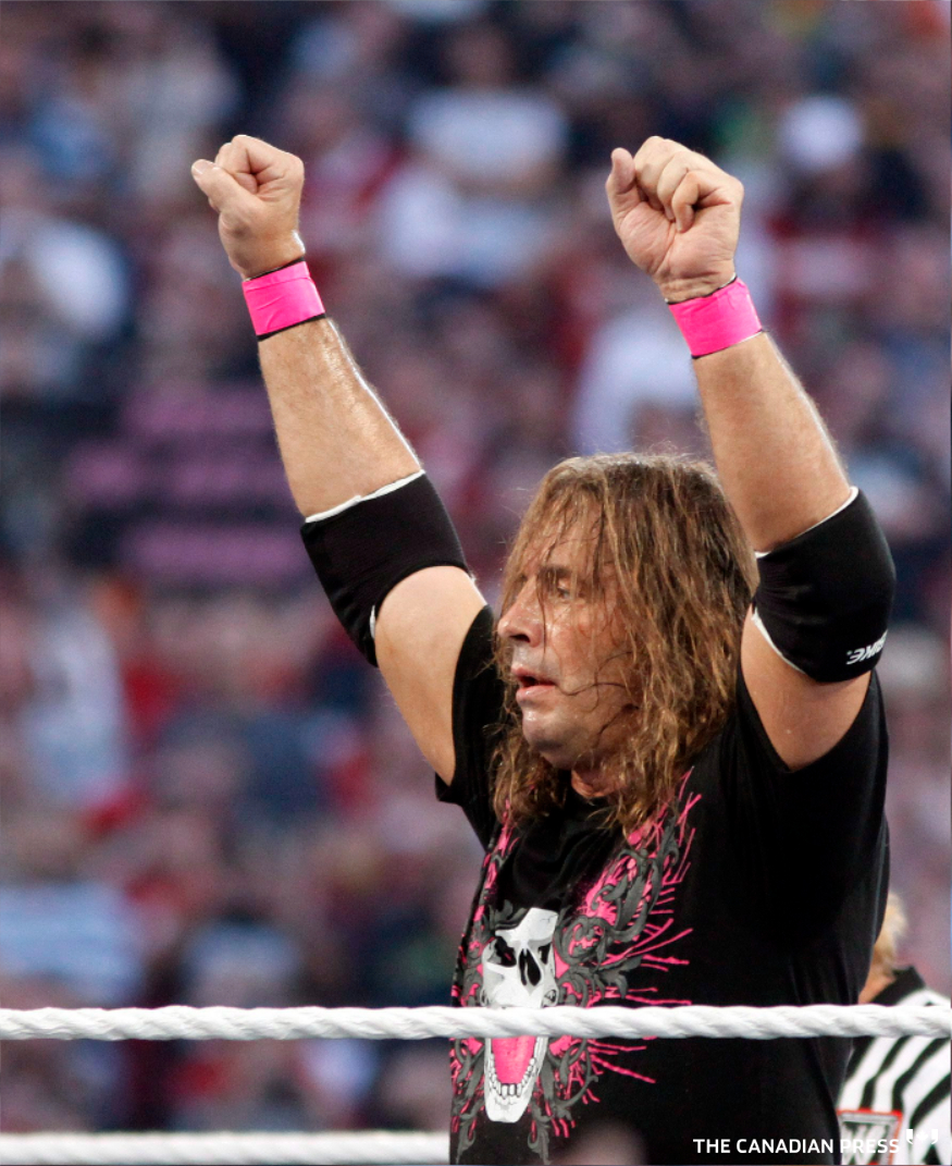 GregoryStrongCP's tweet image. As a young boy, Bret Hart would pretend his eating utensils were wrestlers. He'd fill notebooks with wrestler drawings and sell programs at pro wrestling shows. It was a path that led him to WWE glory and now induction in Canada's Walk of Fame. My story: bit.ly/31ZJKch