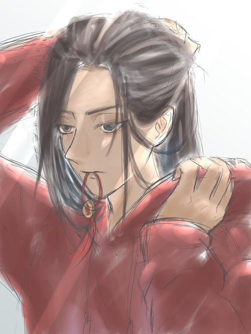 #ラフから線画と着色後と完成までをみせる 

ひっそりと絵垢の人権を取り戻してく https://t.co/CCaIww1CXA 