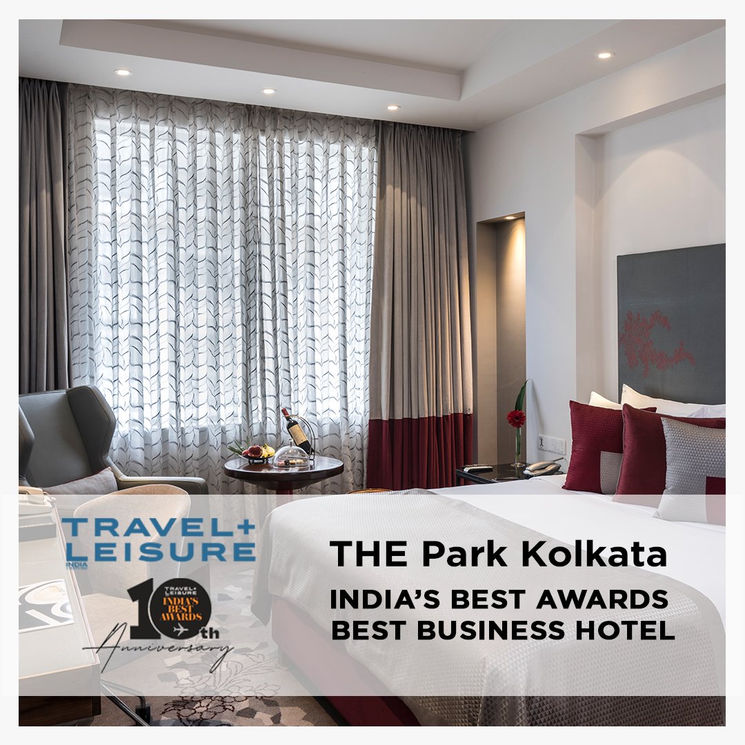 parkhotelsindia's tweet photo. We're thrilled to announce that our beloved patrons have showered us with love and made us the recipient of India’s Best Awards 2021, in its 10th Anniversary.

THE Park Kolkata (@thepark_kol) has been awarded the Best Business Award by Travel + Leisure India &amp; South Asia. https://t.co/2WzDhDCWs7