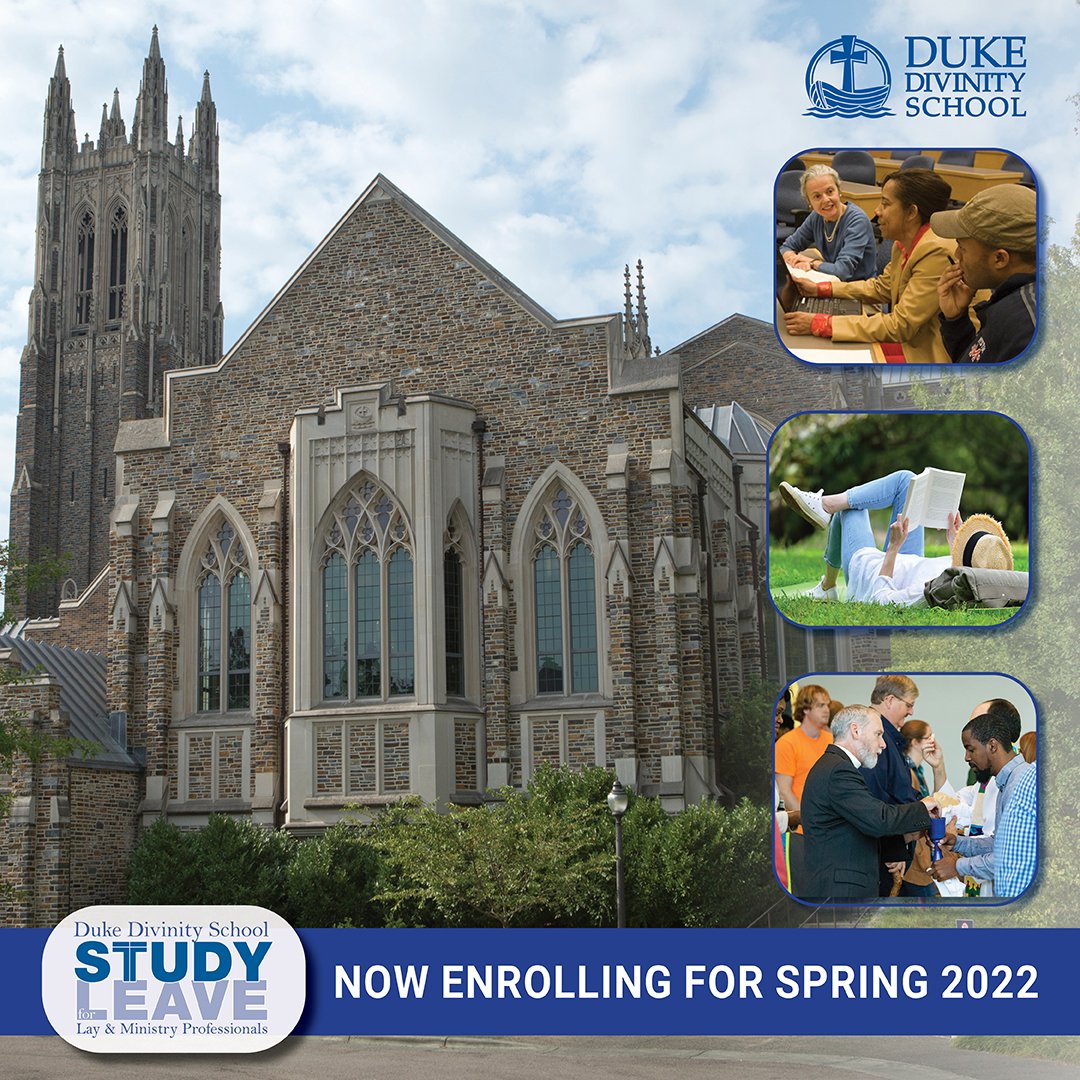 DukeDivAlumni's tweet image. As alumni, we invite you to return to Duke to take advantage of the Study Leave program! Over the span of 5-7x days, participants are immersed in learning and renewal through study, worship, and prayer at DDS. Registration is now open for spring '22: 

tinyurl.com/mvasb3ut