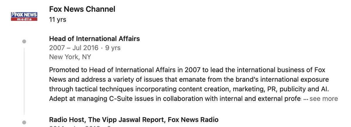 ericgarland's tweet photo. And guess what? The Chinese Communist Party hired Vipp Jaswal - a long-time top Fox News corporate executive - to manage their propaganda. https://t.co/39ad9rg4dE