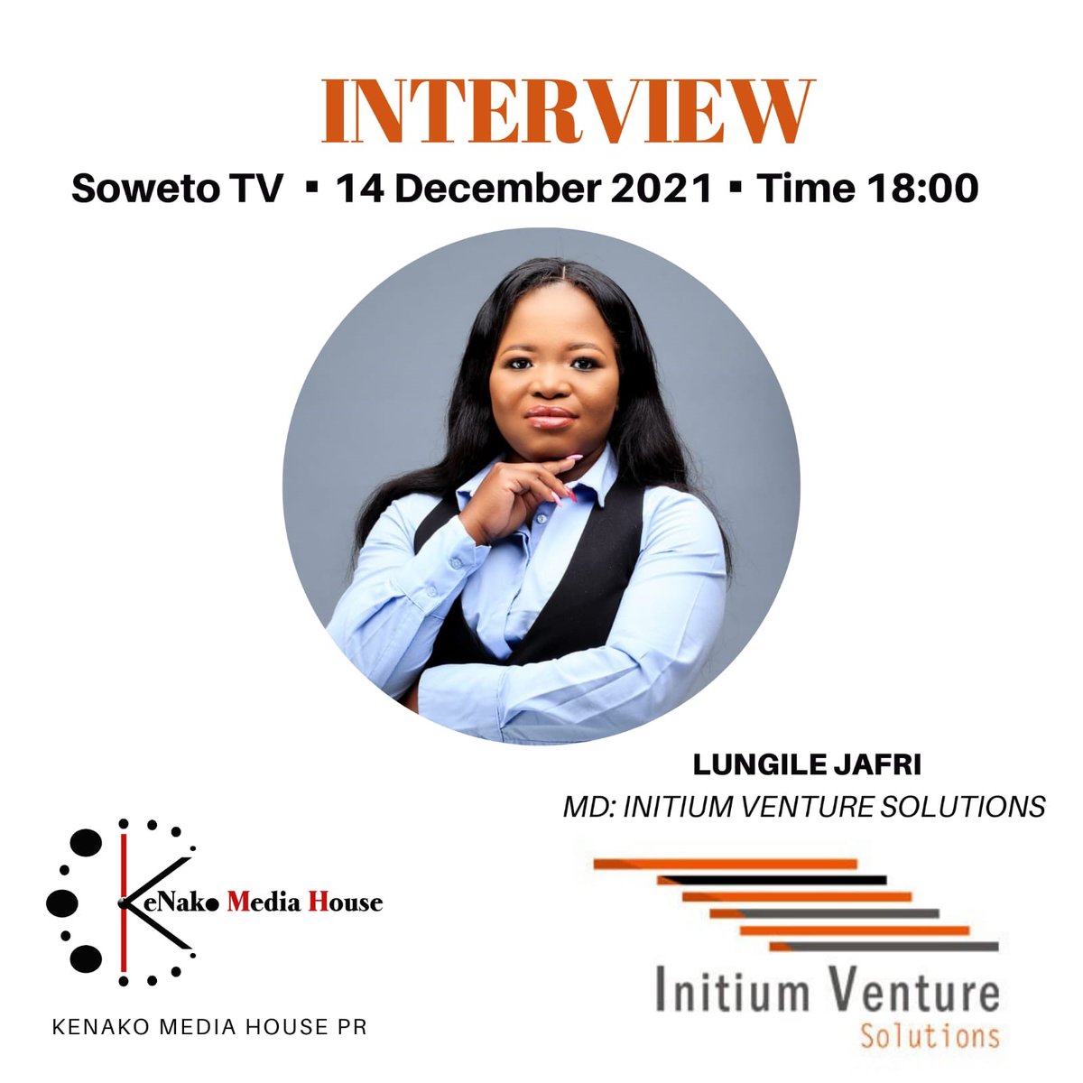 Tune in to Soweto TV Today at 18:00 o'clock. Our MD Lungile Jafri (MBA) will be discussing the mandate of initium venture solutions programs.

#Skillsdevelopment #learnandgrow #empowerment #skillsgap