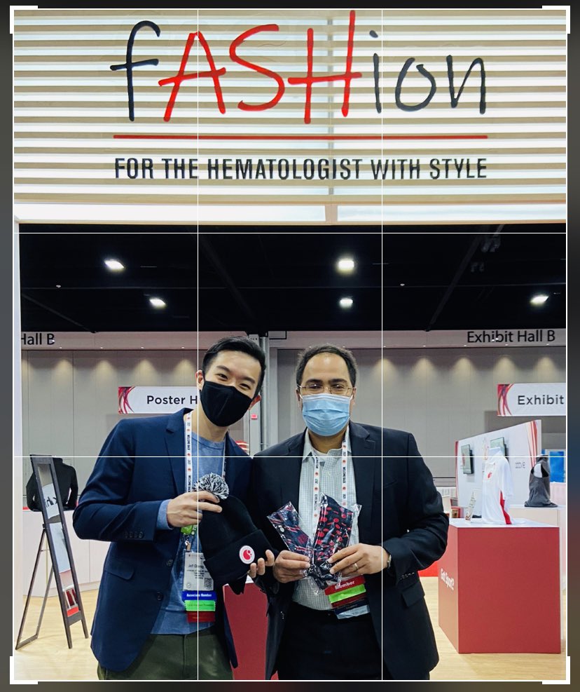 doctorpemm's tweet photo. #ASH21 Supporting @ASH_hematology by shopping at #ASHCentral #fASHion store b/c As you know I am a #HematologistWithStyle ! #ASHswag || Here just before #LBA with my outstanding colleague Dr Jeff Cherng @hjcherng our amazing heme/onc fellow. #ASHBowtie @mpdrc @AaronGerds https://t.co/Tpb4KQzGls
