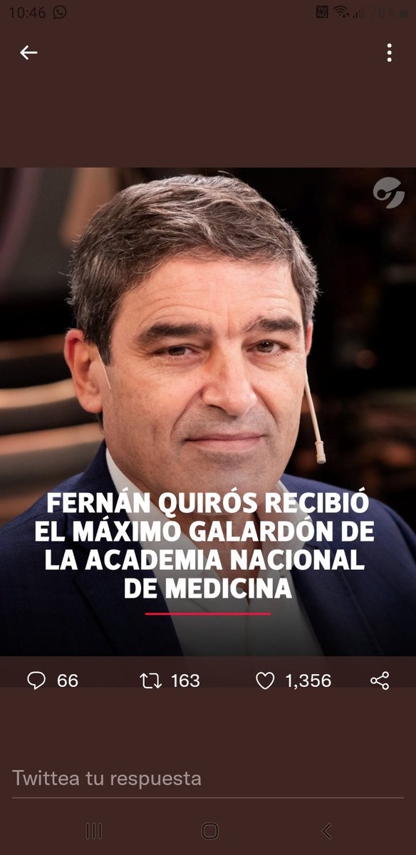 Merecidísimo reconocimiento <a href="/FernanQuirosBA/">Fernán Quirós</a>. Funcionario de lujo!