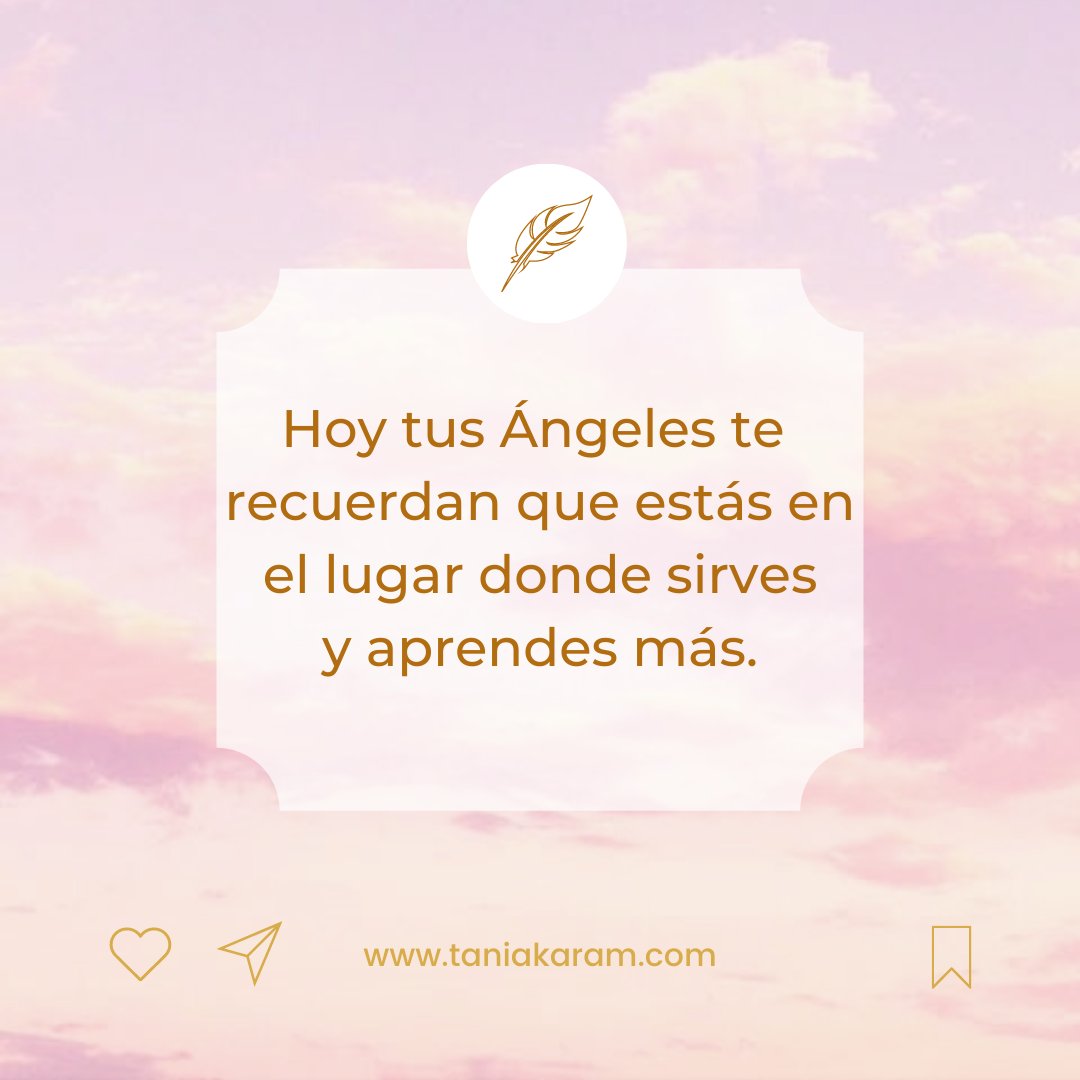 Recuerda que tus Ángeles siempre te acompañan. Están a tu lado para escucharte, reconfortarte y apoyarte, háblales. 😇🙏🏻

Todo lo que vives son lecciones que te servirán para ser una mejor versión de ti, porque tus Ángeles guían tu camino.💜🕯️#Angeles #TaniaKaram #Espiritualidad