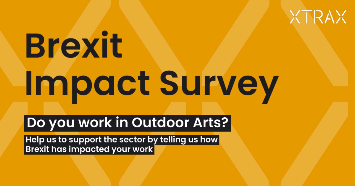 Help us advocate for the #OutdoorArts by telling us about your experiences with #Brexit in our new impact survey. We want to hear from professionals from the UK and Europe.  

Get involved before the end of the year: bit.ly/3juZeuU