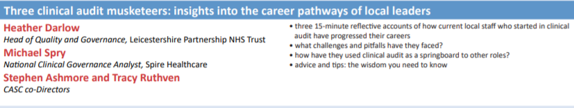 HCUK_Clare's tweet photo. Don't forget to book your place at the next #ClinicalAuditorium taking place virtually on 13th Jan 22 10-12.30pm. This one focuses on getting the most out of your Clinical Audit career https://t.co/hwR9vwpIXm @cascleicester @nqican @mspry78 @darlow_heather @BSMHFT_CE @RJAHaudit https://t.co/0lgZNuy1UY