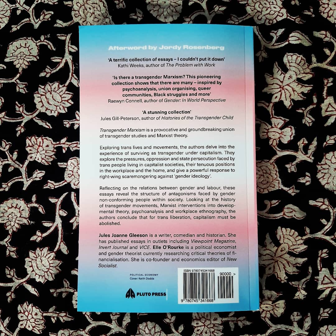 Nouvelle arrivée, "Transgender Marxism" de @socialrepro et <a href="/eileanorr/">Eileanór</a>, publié en 2021 en anglais par les éditions <a href="/PlutoPress/">Pluto Press</a>
