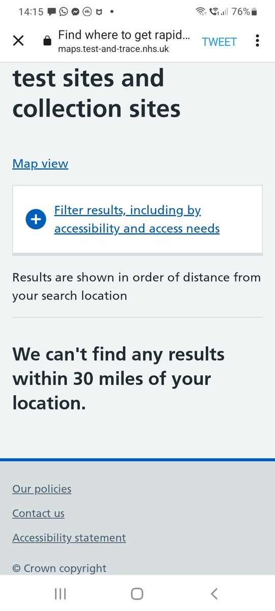 Nowhere I can collect from within 30 miles. We've had toilet rolls, fuel and now lateral flow tests what next?