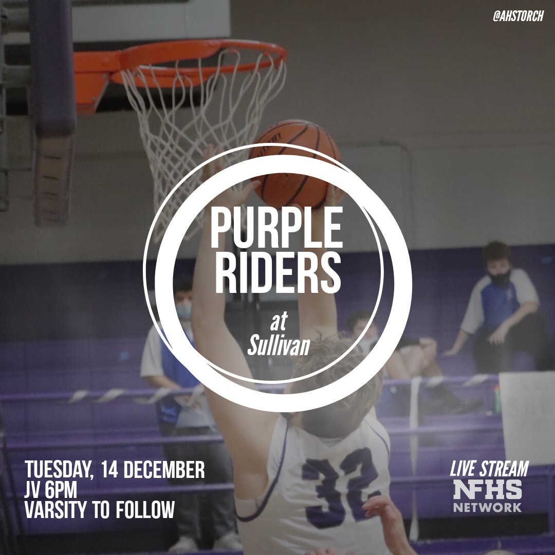 TorchAHS's tweet photo. Both boys &amp; girls basketball play tonight. #PurpleRiders https://t.co/YmMdYciCd6