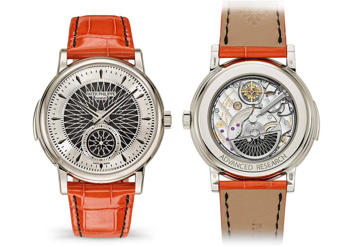 time_watches's tweet image. #PatekPhilippe is presenting today a new system of sound amplification first featured in a limited special edition, the Ref.5750P #AdvancedResearch Fortissimo which comes in a 40mm case machined from a single piece of platinum. Details, video and price at timeandwatches.com/2021/12/patek-…