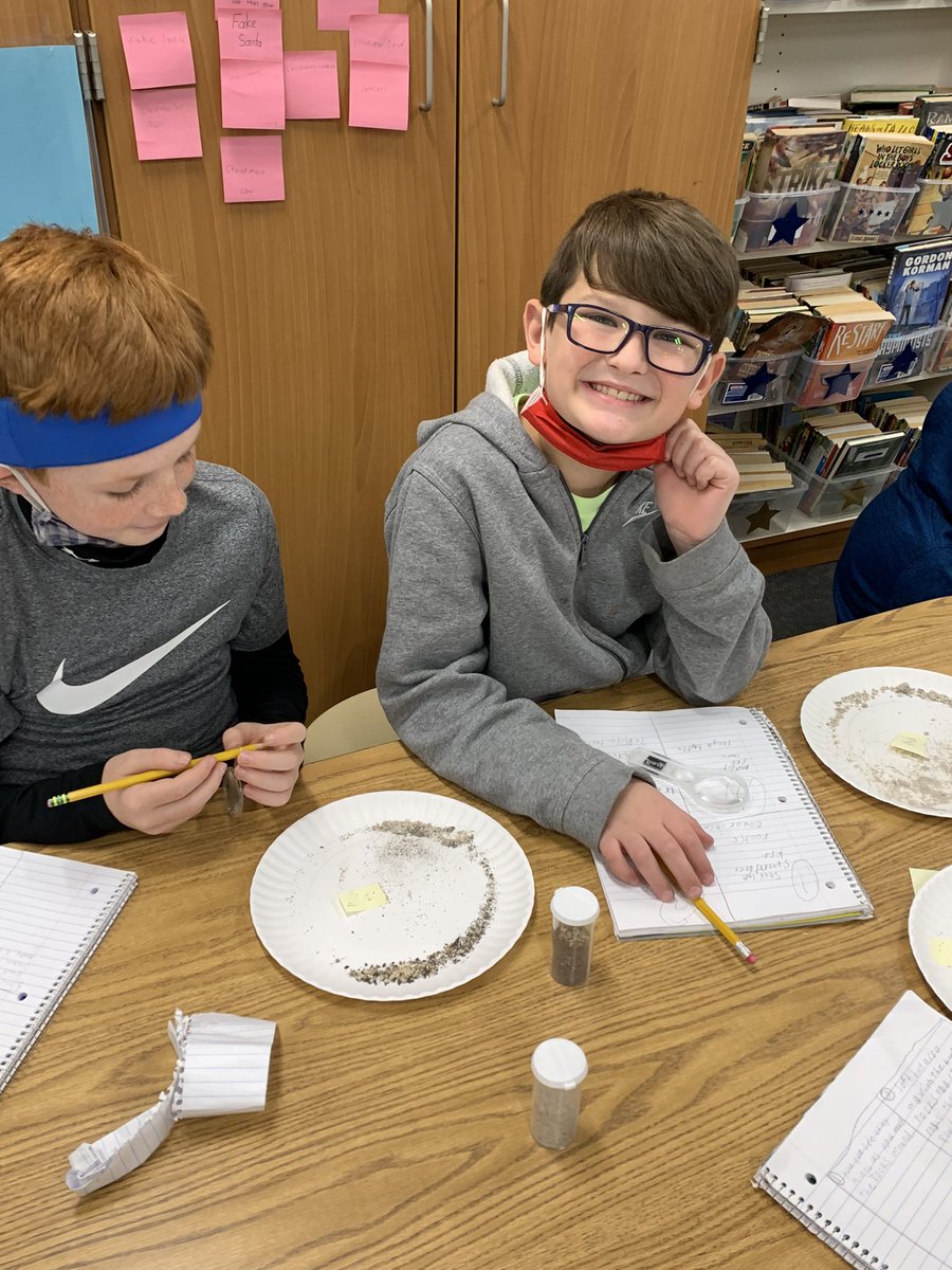 MrsCwhaley's tweet photo. What is soil?  We were finding out in our experiment. https://t.co/X8sCha0B95