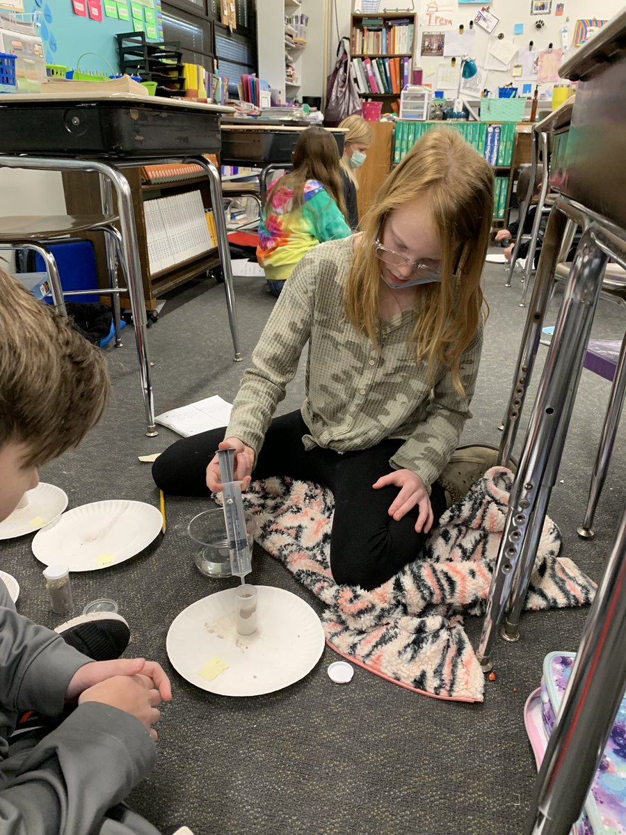 MrsCwhaley's tweet photo. What is soil?  We were finding out in our experiment. https://t.co/X8sCha0B95