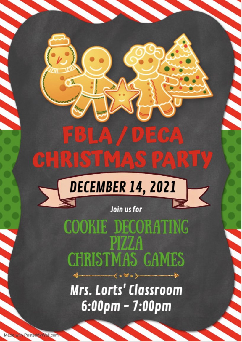 <a href="/STJfbla/">Saint James FBLA</a>  Members, don't forget about our Christmas Party tonight! Join us for a fun time! #StjFBLAsuccess <a href="/STJSchools/">STJ Schools</a>  <a href="/cairer_jordan/">jor</a>  <a href="/HerronLivi/">Livi Herron</a>