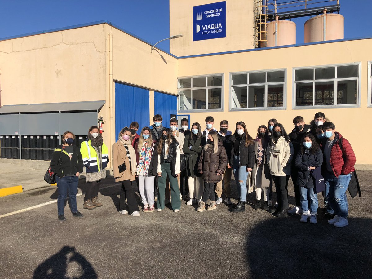 Proseguen as visitas de Enx. Química na ETAP do Tambre de @VIAQUA aplicando os coñecementos  adquiridos na <a href="/etse_usc/">ETSE USC</a> sobre mecánica de fluidos, termodinámica.. en campo