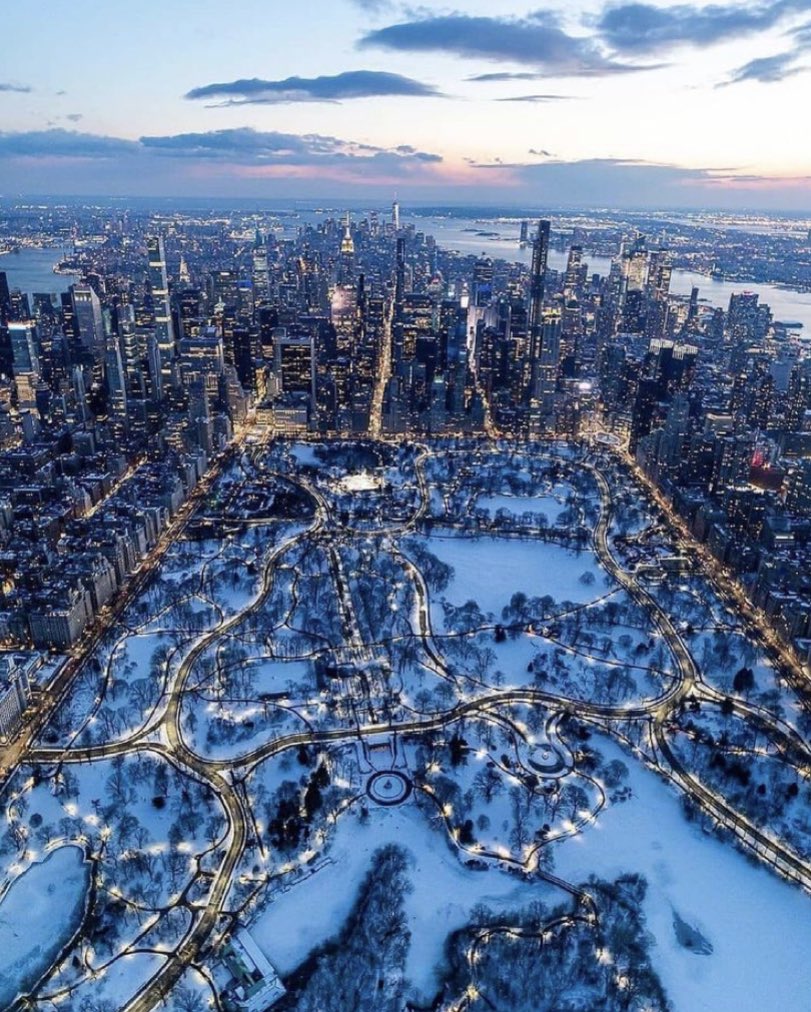 New York in snow