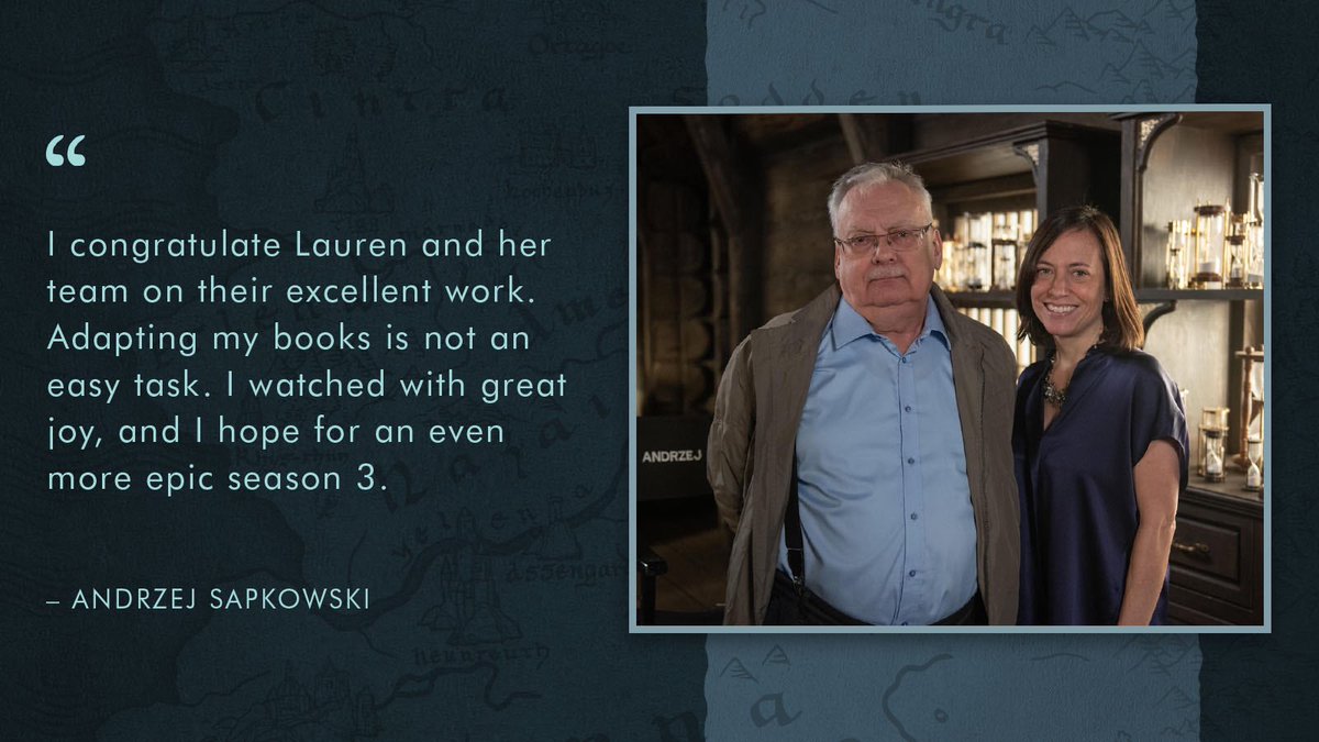 This is the person I care about the most — that our adaptation protects his novels, honors his stories, shares his world with a wider audience — and that he loves how we’re doing it? 

It is everything I need to keep going. @Witchernetflix for life, baby.
