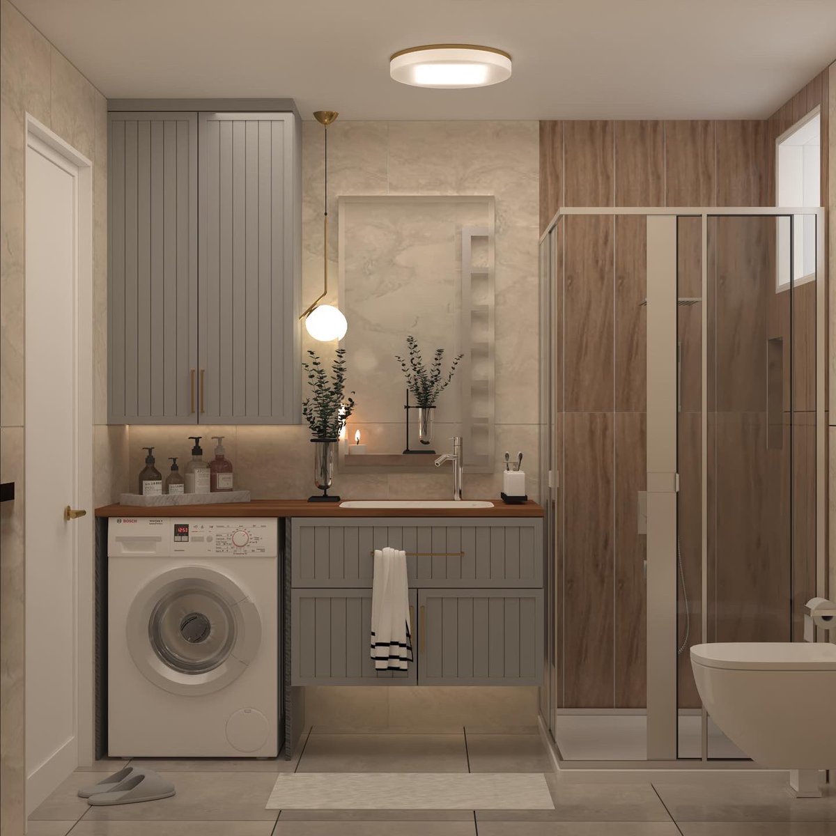 ÖREN Banyo Tasarımı |ı İç Mekan Tasarımı #interiordesign