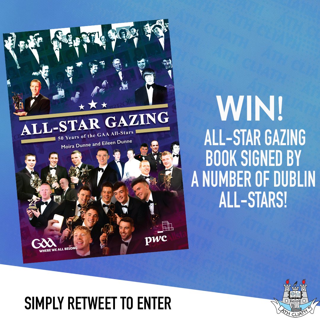 We're giving away a copy of the new @allstargazing50 book, signed by a number of Dublin GAA All-Stars 🌟👕 Simply Retweet this post for the chance to win! #UpTheDubs