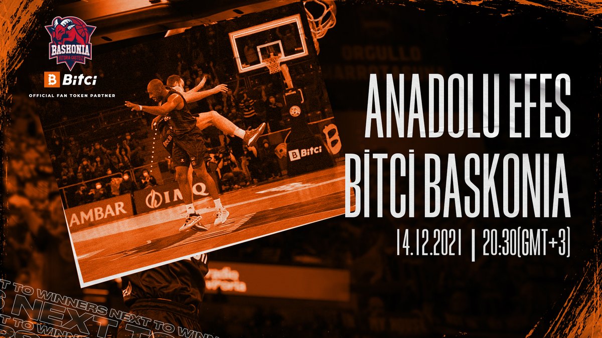 Bitci Baskonia takes the stage in Turkey 🇹🇷

Anadolu Efes 🆚 Bitci Baskonia 

5:30PM(UTC) ⏱️

#Bitci #NextToWinners