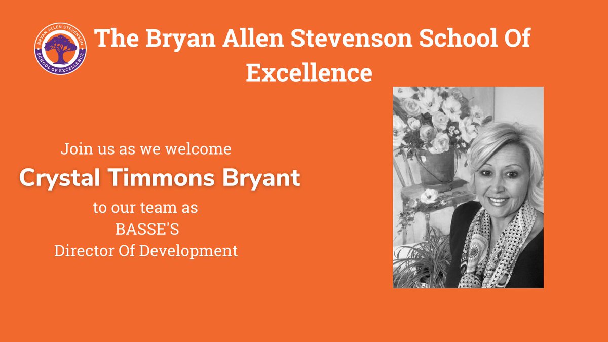 BASSESchool's tweet photo. We are pleased to announce that we have hired Crystal Timmons-Bryant  to serve as BASSE’s Director of Development.  
Crystal Timmons Bryant has been a advocate for over 15 years working with nonprofits and more. Her commitment will support our goals to help our community! https://t.co/BYSIZvVqlg