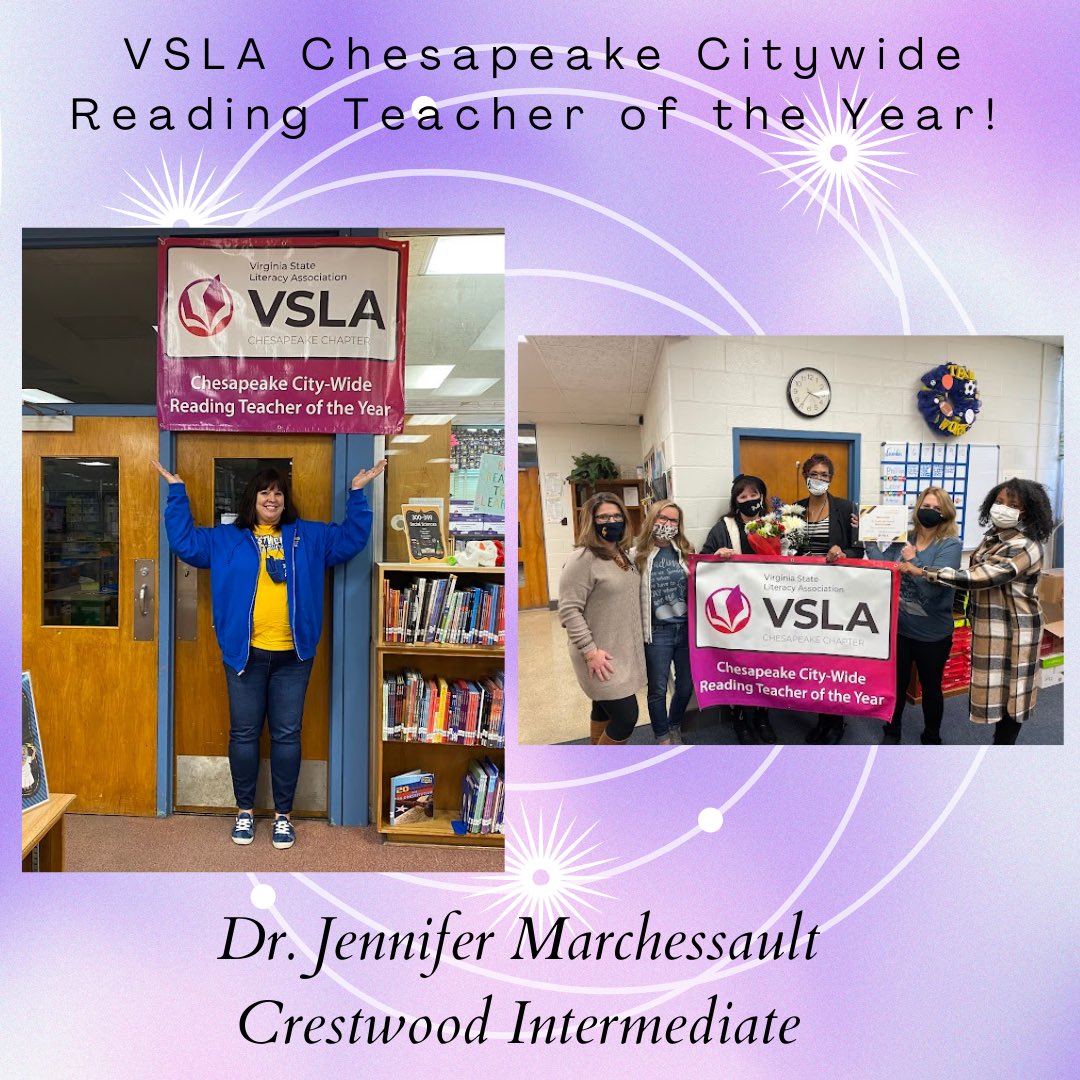 VSLA Chesapeake Chapter (@vslachesapeake) on Twitter photo Congratulations to Dr. Jennifer Marchessauh! 2021-2022 Citywide Chesapeake Reading Teacher of the Year! <a href="/cpschoolsva/">πΎπππ¨ππ₯πππ π ππͺππ‘ππ ππππ€π€π‘π¨</a> Congratulations to Dr. Jennifer Marchessauh! 2021-2022 Citywide Chesapeake Reading Teacher of the Year! <a href="/cpschoolsva/">πΎπππ¨ππ₯πππ π ππͺππ‘ππ ππππ€π€π‘π¨</a>