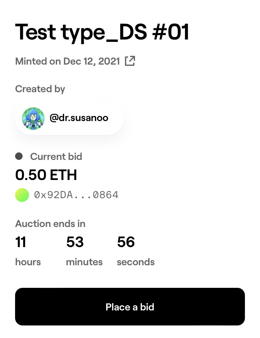The auction will end in 12 hrs 

don’t miss this one 😍

foundation.app/@dr.susanoo/~/…

#NFT #NFTCommmunity #FND #cyberpunk #cyborg #nftcollectors