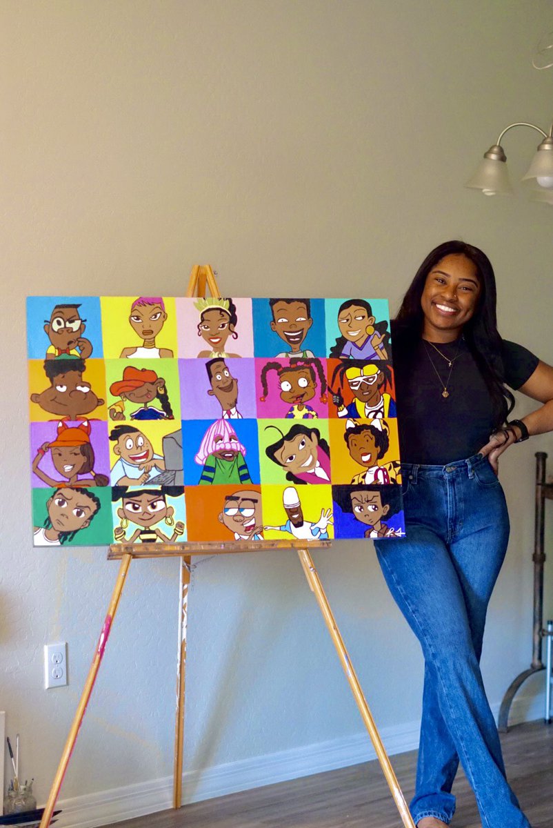 Title: The Classics 
Size: 24x36 
Medium: Acrylic paint on a wooden canvas
SOLD!

Never would I have thought a hidden talent I discovered during the pandemic would be the start of my own little business ☺️. #art #artist #artwork #blackart #BlackOwnedBusiness #tuesdayvibe