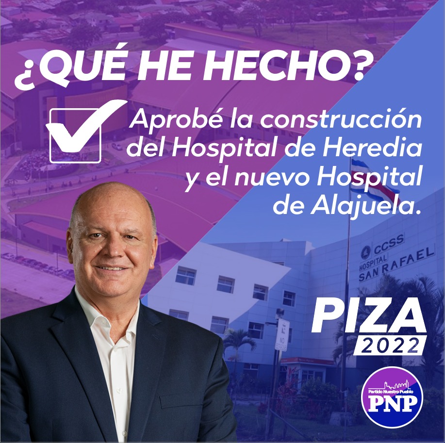 Mi labor como presidente ejecutivo de la Caja Costarricense de Seguro Social es parte de mi trayectoria trabajando por el país. Tengo la experiencia y transparencia para sacar adelanto proyectos que son importantes para los costarricenses.
¡Usted decide!

#Piza2022
