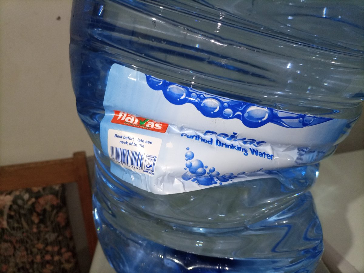 Mwaniky's tweet photo. Dear @KEBS_ke Naivas Water Dispenser bottles are crumbling. Please investigate. I can bring my deformed water bottle to KEBS for analysis. Shoppers in NAIVAS - @KenyaCWatchdog  do NOT buy the NAIVAS brand water bottle for now. https://t.co/2h0eAOwdib